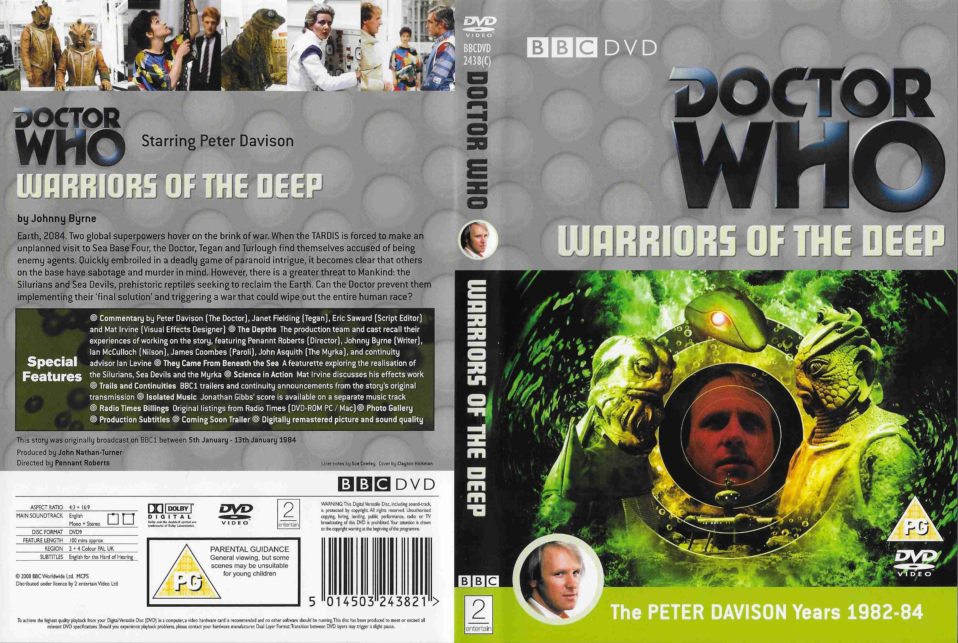 Picture of BBCDVD 2438C Doctor Who - Warriors of the deep by artist Johnny Byrne from the BBC records and Tapes library